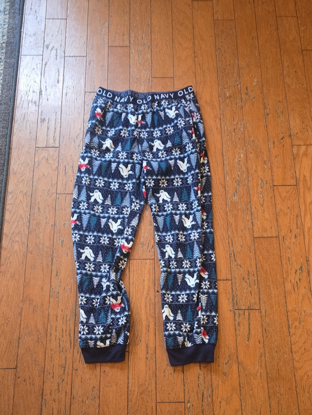 Old Navy Boys' Navy Holiday Fleece Pajama Pants